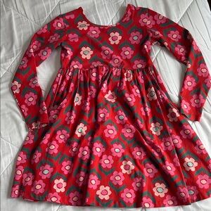 Hanna Andersson Red and Pink Floral Dress